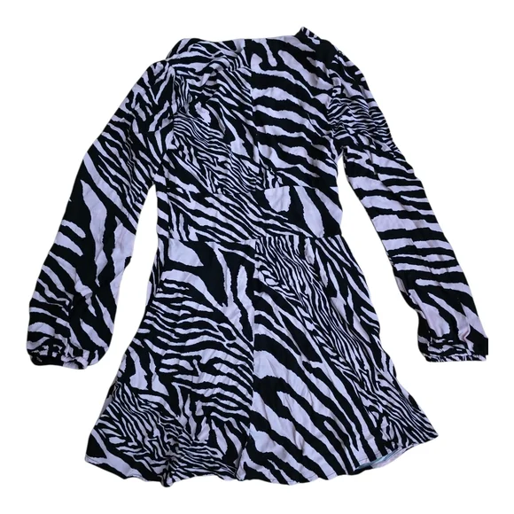 AFRM Pink and Black Zebra Print Dress - Picture 2 of 4